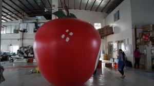 Quality 3.5m Height Apple Shaped Balloons Pantone Color Matched Printing Large for sale