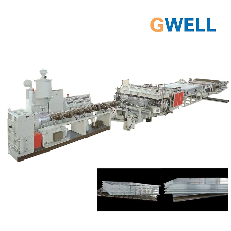 Quality Polycarbonate Sheet Extruders Machine PC Hollow Section for sale