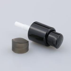 China 18/410 20/410 24mm Lotion Pump Black Ribbed 28mm Nail Hand Cream Pump Dispenser Cap Plastic on sale