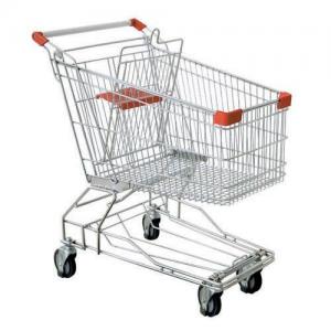 China Anticollision Plastic Grocery Store Shopping Cart With Baby Seat Color Optional on sale