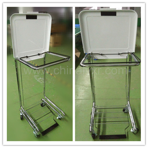 Quality medical hamper stand/LY-FS/Higt Quality Tilt-Lid Hospital Hamper for sale