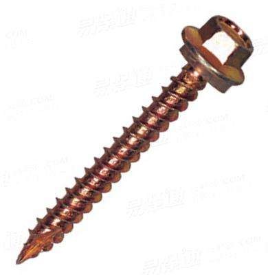 Quality Timber Self Tapping Sheet Metal Screws C-1022 Steel Hex Washer Head Type for sale