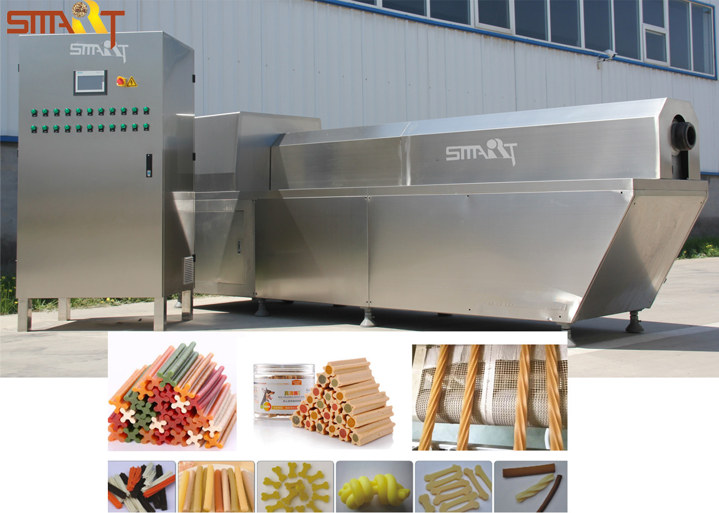 Quality 150kg/H Pet Food Processing Machine For Chewing Bone Extruder for sale