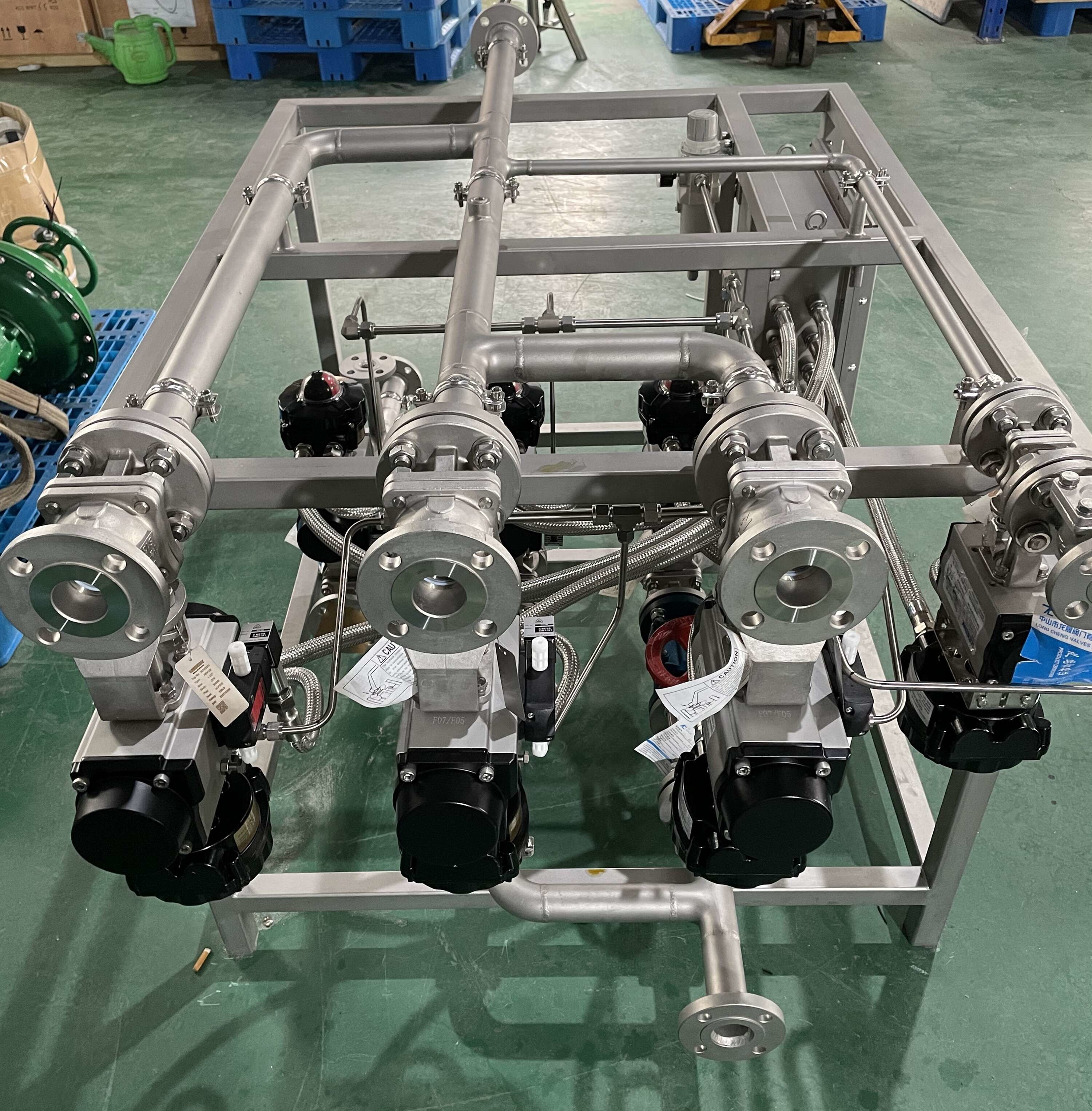 Quality Chemical Skid Mounted Equipment Steam Valve Skid Process For Gasoline  Skid mounted valve Skid  steam conditioning for sale