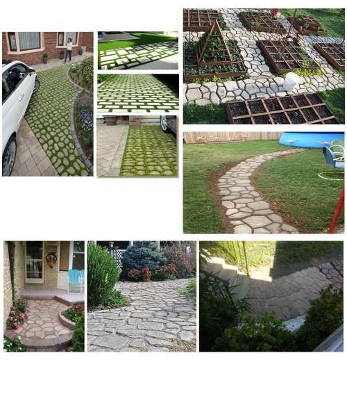 11.4x11.4Inch DIY Patio Walk Maker Stepping Stone Concrete Paver Mold Path Maker Decorative Stepping Stones Home & Garden nasck.edu.bd
