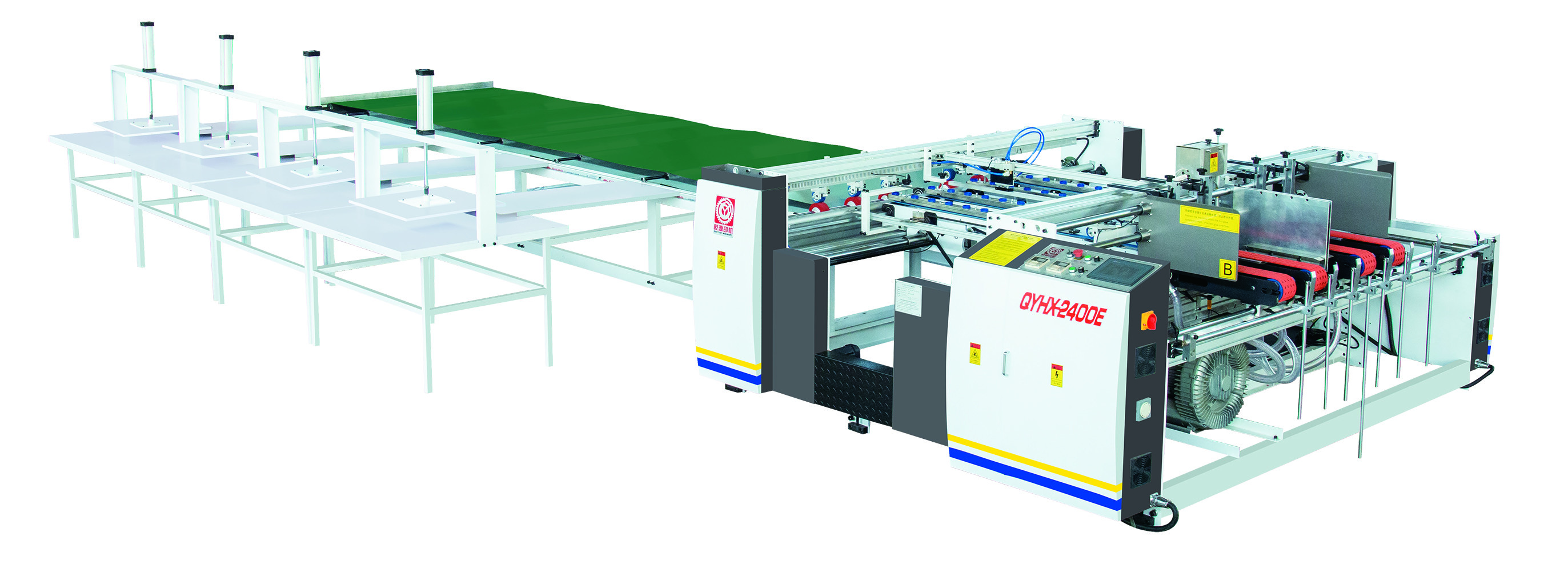 Buy Double Two Piece Automatic Folding Hot Melt Glue Cardboard Box Gluing Machine at wholesale prices