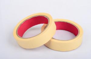 Quality Yellow Crepe Paper Automotive Masking Tape , Different Types Of Masking Tape for sale