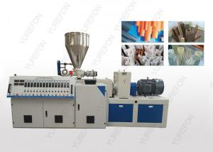 Quality Stable Conical Double Screw Extruder Machine With Chromium Plated Barrel for sale