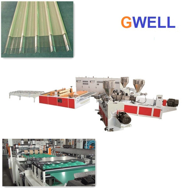 Quality Synthetic Resin Glazed Tile PVC Roof Board Extrusion Line ASA Co Extrusion Machine for sale