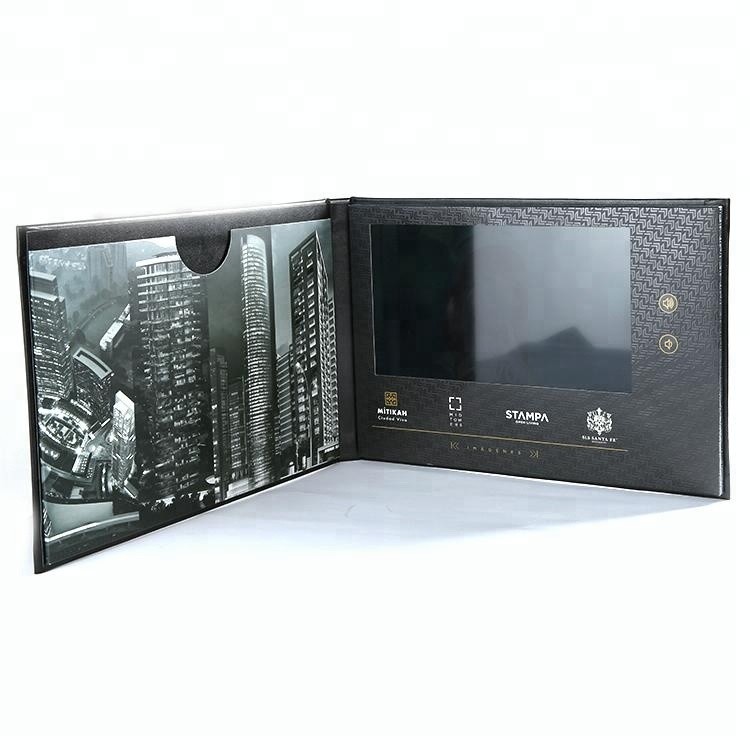 Quality Video In Paper Print 7 Inch Lcd Advertising Player Video Display Brochure Book for sale