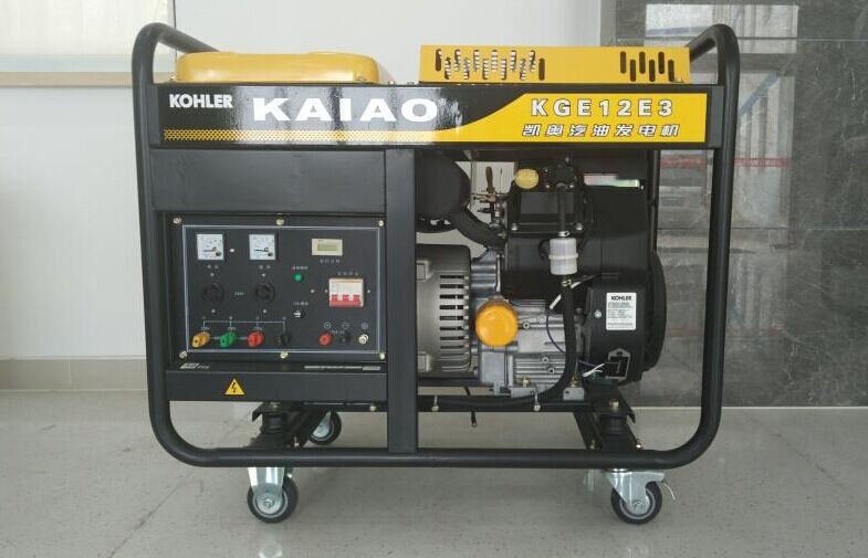 Quality 12kva Gasoline Powered Portable Generator Low Fuel Consumption KGE12E3 for sale