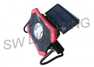 Quality Outdoor LED Solar Work Light , Red DC Charging Solar Rechargeable Light for sale