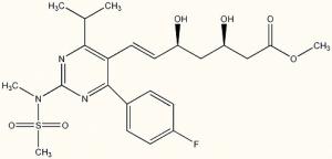 147118 40 9 Rosuvastatin Methyl Ester , Methyl Rosuvastatin 99.0 % MIN