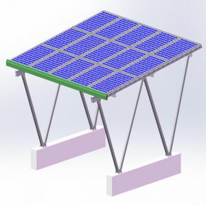 Quality Ground Aluminum Solar Panel Mounting System Trapezoid Design Reducing Costs for sale