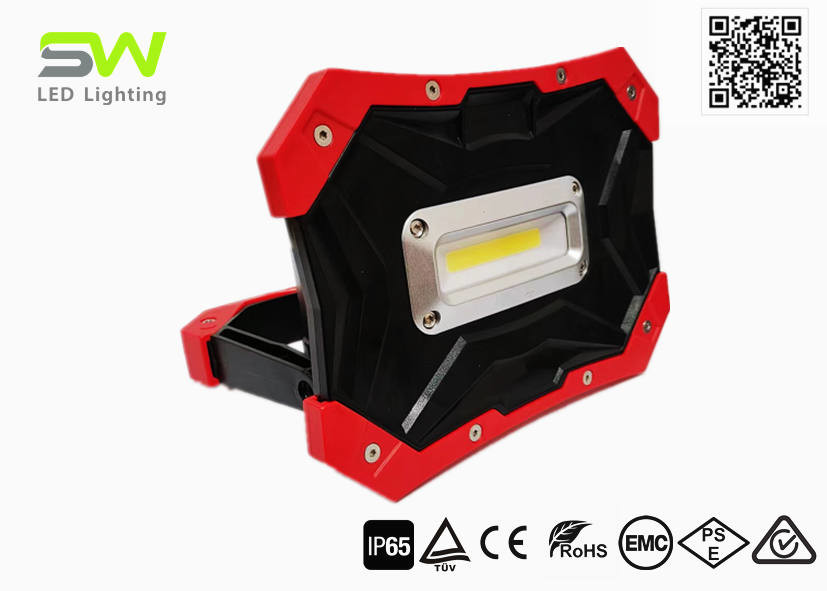 Quality 10W Rectangle COB LED Portable Outside Flood Lights USB AC DC Rechargeable for sale