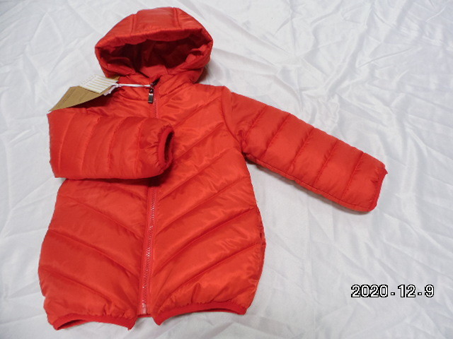 Quality Active Dye 100% Spun Polyester Size 122 Kids Zipper Jacket For Winter for sale