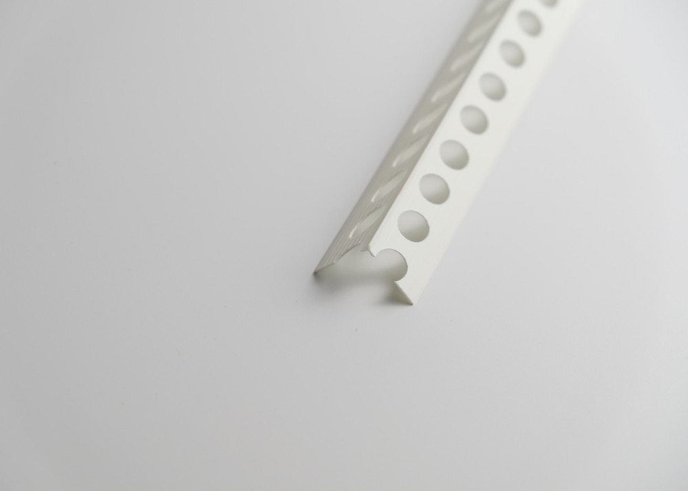 Matt / Shiny Surface Plastic Corner Profile , Custom Rigid PVC Corner Trim