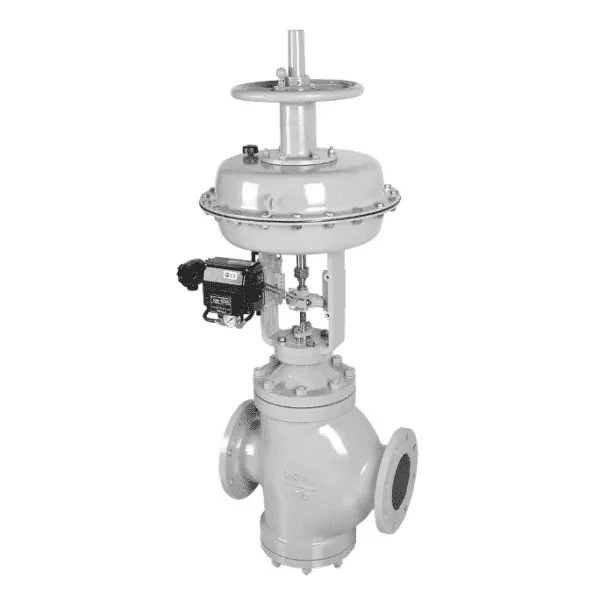 Quality Pneumatic Double Seated Control Valve 3 Way For Liquid Gas Steam for sale