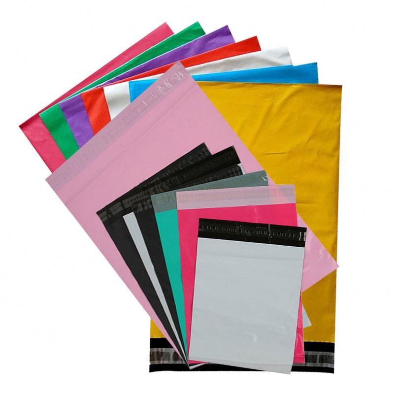 Quality 6 Micron Waterproof Self Adhesive LDPE Poly Mailer Bags for sale