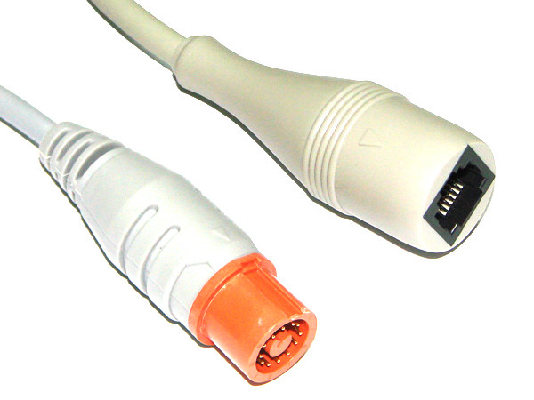 Quality IBP Transducer Adapter Cables , Disposable Temperature Probe Nylon Plug for sale