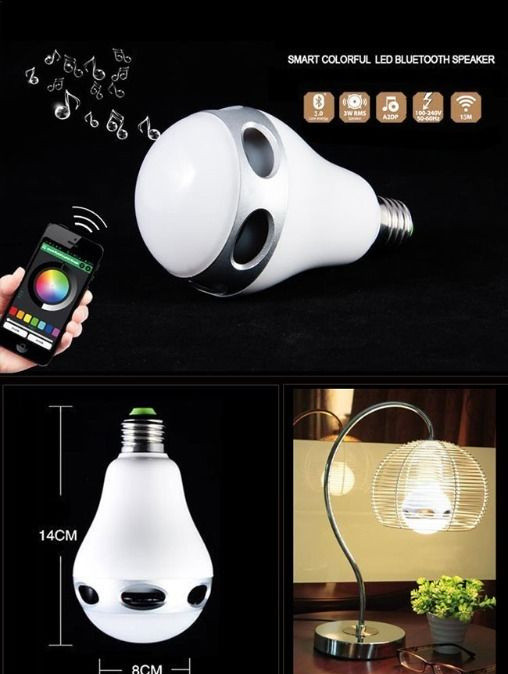 Quality APP control Bluetooth colorful Led Bulb Light Speaker for sale