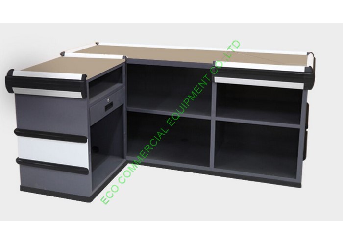 Quality Retail Shop Cash Counter Table Equipment / Supermarket Money Counter For Billing for sale