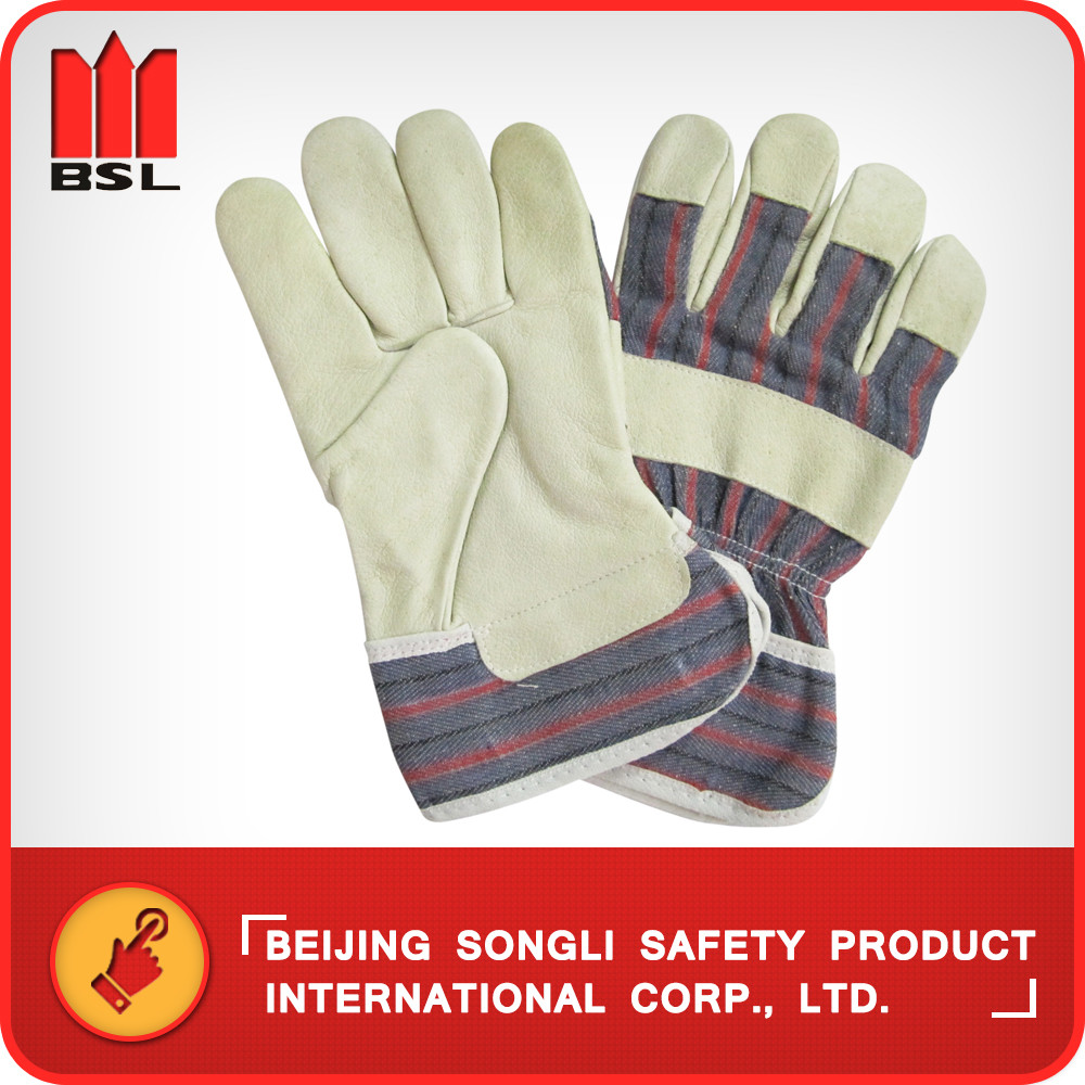 Quality SLG-88PASA  Pig grain leather working safety gloves for sale