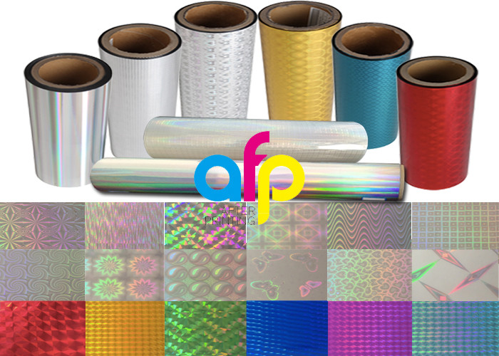 Polyester Laser Holographic Film 22 Micron Thickness 10 - 18mpa Compound