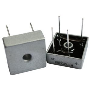 Quality Pinout High Current Bridge Rectifier KBPC3510W Single Phase With Metal Case for sale