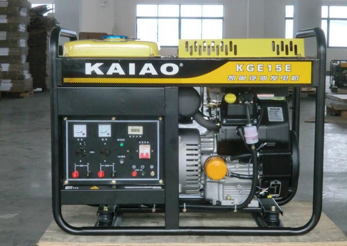 Quality High Efficient Gasoline Generator Set 13kva Single Phase CE ISO Certification for sale