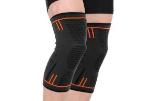 Quality Non Slip Silicone Sports Knee Support For Running , Working Out Elastic Knee Brace for sale