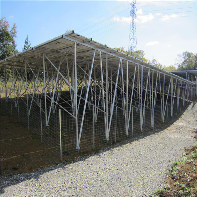 Quality Solar Panel Structure Ground Galvanized Wire Mesh Panels On Grid Solar Steel Pile for sale