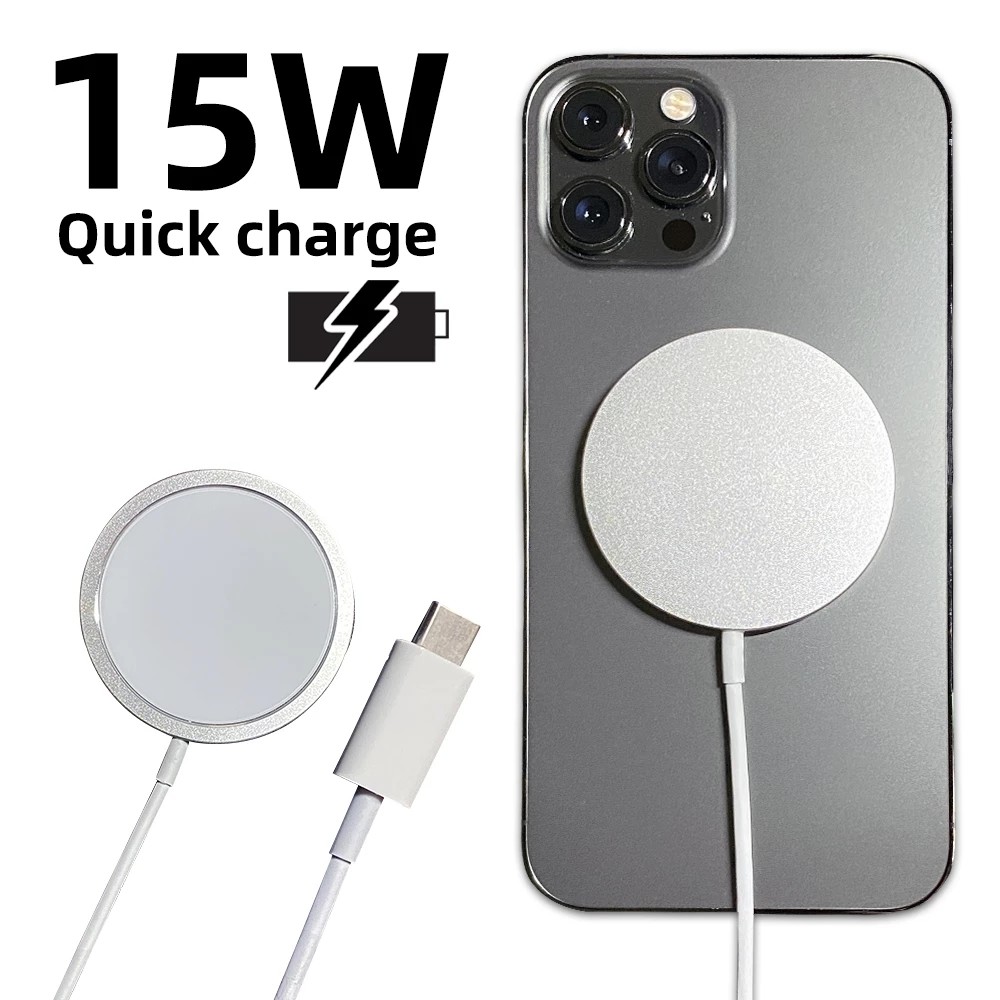 Buy 12V 1.5A Wireless Magsafe Charger 15W Ultra Slim For IPhone 12 Pro Max at wholesale prices