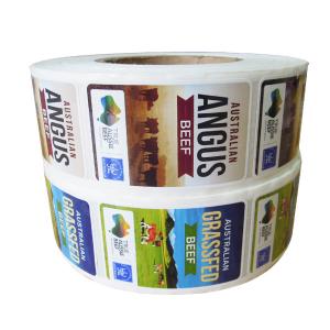 Adhesive Custom Printed Custom Product Labels Waterproof On Rolls For Food Packaging