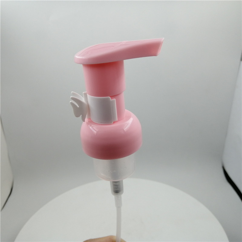 Quality Clip Type 30 410 3.5cc Foaming Soap Dispenser Pump Pink Color for sale