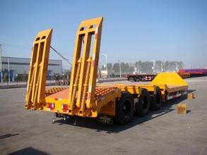 hydraulic lifting low bed flat utility trailer