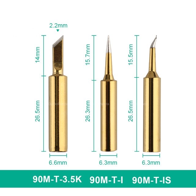 900M-T 60W 80W Oxygen Free Soldering Irons Tips For 936 937 Station