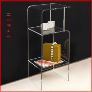 Quality MDF floor literature leaflets Magazine Display Rack with clear acrylic 11 compartments for sale