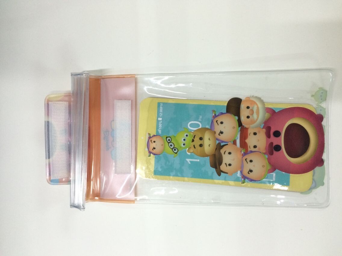 Clear PVC Waterproof Phone Bag Plastic Printing Services With Offset CMYK