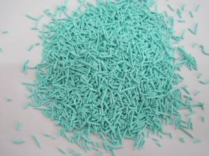 Quality color speckles green needle speckles for washing powder for sale