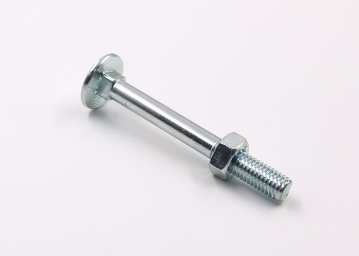 Gavanized DIN603 Grade 4.8 Round Head Cup Square Steel Carriage Bolt with DIN555 Hex Nut