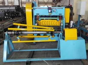Quality Piercing Punching Fence Wire Mesh Welding Machine Pre Cutted Wire Feeding for sale