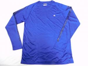 Quality Crew Neck Soft Quick Dry Long Sleeve Tshirt Blue Full Sleeve T Shirt for sale