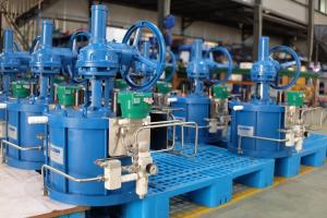 Quality Linear Pneumatic Valve Actuator Automating Most Types Of Rising Stem Valve for sale