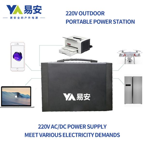 Portable Power Station, 1000Wh Solar Generator 110V 500W Peak 700W 1 AC Outlet 2 USB Ports 2 DC Ports Backup Battery 3