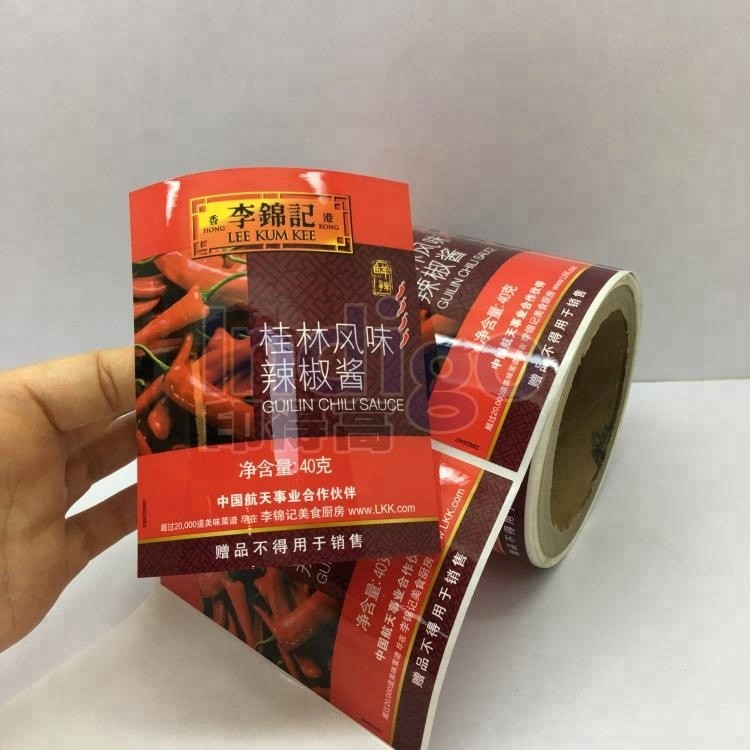 Quality Customized durable waterproof stick food Labels for Soy sauce, label for food bottle packaging for sale