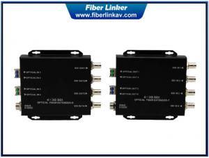 12G-SDI Fiber Optic Extender with 4X3G-SDI over 1 core fiber