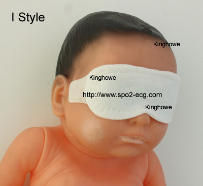 Quality I Style Neonatal Phototherapy Eye Mask Size Custom Blue And White Color for sale