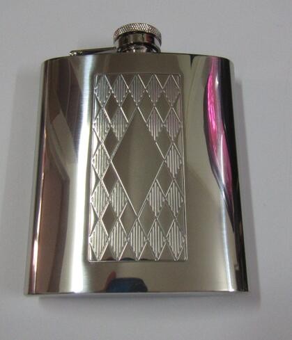 Quality stainless steel hip flask 80z for sale