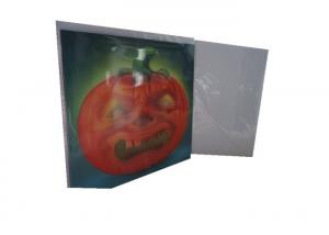 Quality Halloween Card Pumpkin Head 3D Christmas Cards Ashes To Ashes Offset Printing for sale